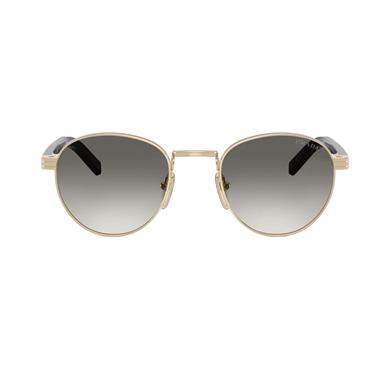 Prada PR B52S ZVN02C 49 Unisex Oval Gold Metal Güneş Gözlüğü