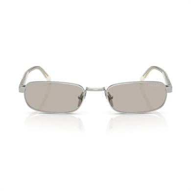 Prada PR B54S 1BC30P 54 Unisex Dikdörtgen Gri Metal Güneş Gözlüğü