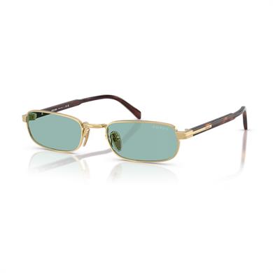 Prada PR B54S 5AK40K 54 Unisex Dikdörtgen Gold Metal Güneş Gözlüğü