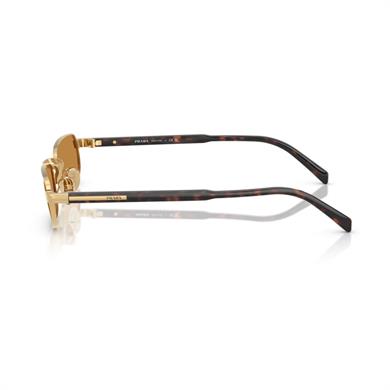 Prada PR B54S 5AK50P 54 Unisex Dikdörtgen Gold Metal Güneş Gözlüğü