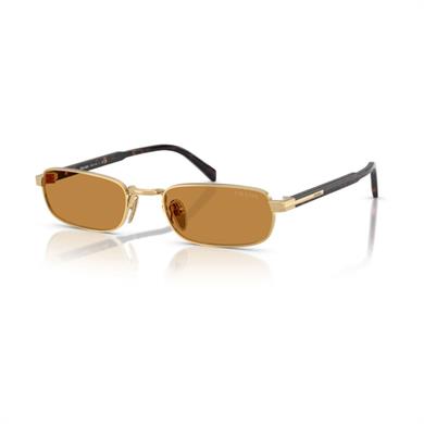 Prada PR B54S 5AK50P 54 Unisex Dikdörtgen Gold Metal Güneş Gözlüğü