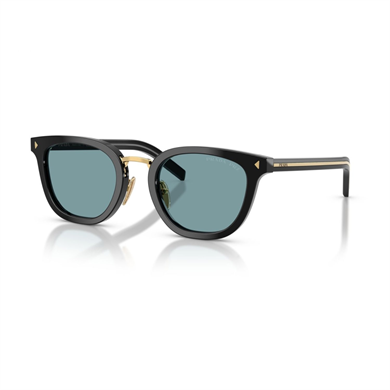 Prada PR C01SD 16K04D 49 Unisex Polarize Oval Aynalı Siyah Kemik Güneş Gözlüğü