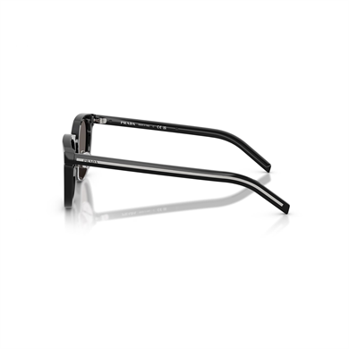 Prada PR C01SD 16K731 49 Unisex Aynalı Oval Siyah Kemik Güneş Gözlüğü
