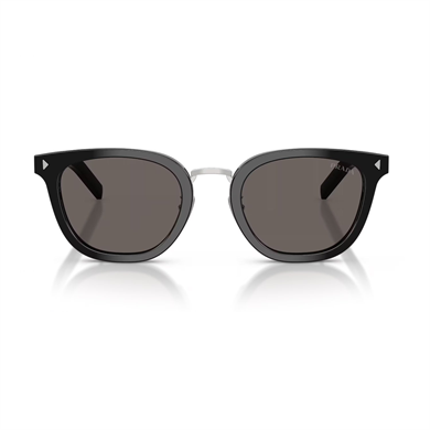 Prada PR C01SD 16K731 49 Unisex Aynalı Oval Siyah Kemik Güneş Gözlüğü