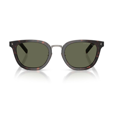 Prada PR C01SD 17N03R 49 Unisex Polarize Aynalı Kırçıllı Kahverengi Oval Kemik Güneş Gözlüğü