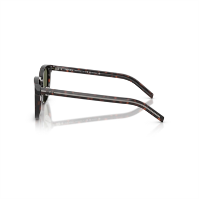 Prada PR C01SD 17N03R 52 Unisex Polarize Aynalı Kırçıllı Kahverengi Oval Kemik Güneş Gözlüğü
