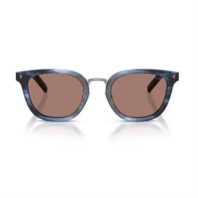 Prada PR C01SD 26F05D 52 Unisex Oval Mavi Kemik Güneş Gözlüğü