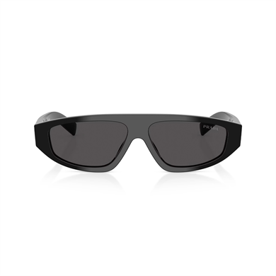 Prada PR C02S 16K08Z 57 Unisex Geometrik Aynalı Siyah Kemik Güneş Gözlüğü