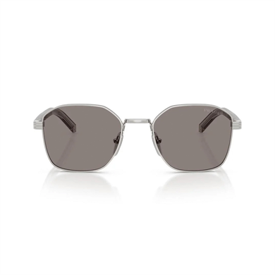 Prada PR C50S 1BC80Q 53 Unisex Geometrik Gümüş Metal Güneş Gözlüğü