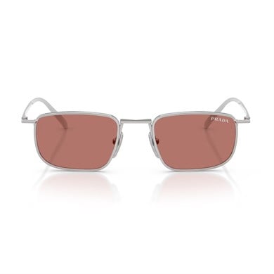 Prada PR D52S 1BC80W 49 Erkek Kare Gümüş Metal Güneş Gözlüğü