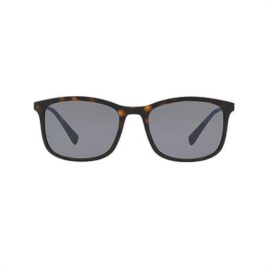 Prada PS 01TS U61144 56 Linea Rossa Erkek Dikdörtgen Polorize Kırçıllı Kahverengi Kemik Güneş Gözlüğü