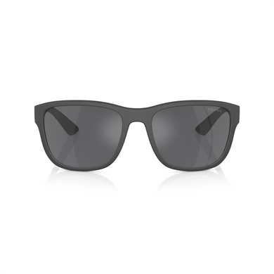 Prada PS 01US UFK5L0 59 Linea Rossa Erkek Dikdörtgen Aynalı Gri Kemik Güneş Gözlüğü
