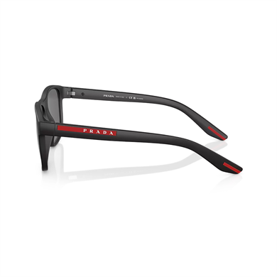 Prada PS 06YS DG002G 56 Linea Rossa Erkek Polarize Siyah Dikdörtgen Kemik Güneş Gözlüğü