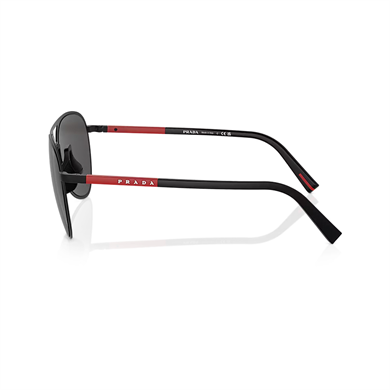 Prada PS 53ZS 1BO06F 59 Linea Rossa Erkek Damla Siyah Metal Güneş Gözlüğü