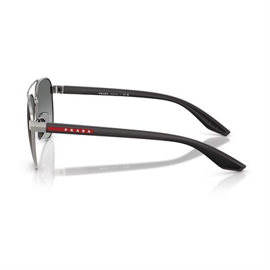 Prada PS A52S 5AV3M1 58 Linea Rossa Erkek Pilot Gun Metal Güneş Gözlüğü