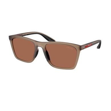 Prada PS B08S 29F50A 56 Linea Rossa Erkek Kare Kahverengi Kemik Güneş Gözlüğü