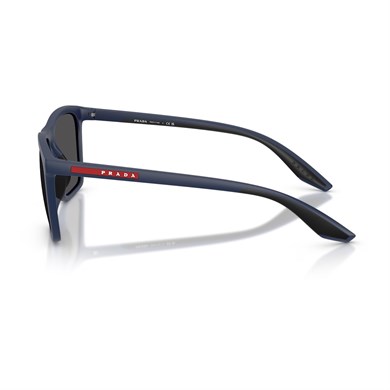 Prada PS B08S TFY06F 56 Linea Rossa Erkek Kare Mavi Kemik Güneş Gözlüğü