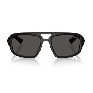 Prada PS B11SU 1BO08Z 57 Linea Rossa Erkek Geometrik Siyah Kemik Güneş Gözlüğü