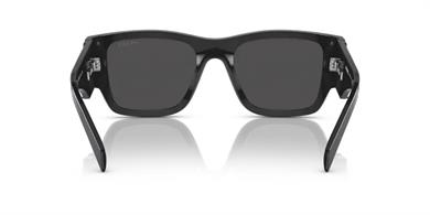 Prada SPR 10ZS 1AB5S0 54 Erkek Kare Siyah Kemik Güneş Gözlüğü