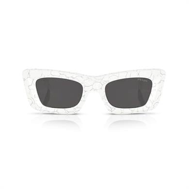 Prada SPR 13ZS 17D5S0 50 Kadın Cat Eye Beyaz Kemik Güneş Gözlüğü