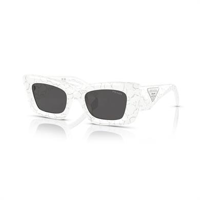 Prada SPR 13ZS 17D5S0 50 Kadın Cat Eye Beyaz Kemik Güneş Gözlüğü