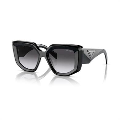 Prada SPR 14ZS 1AB09S 50 Kadın Geometrik Siyah Kemik Güneş Gözlüğü