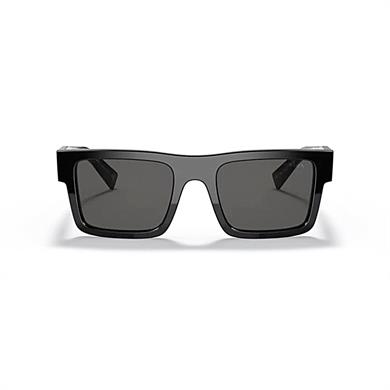 Prada SPR 19WS 1AB5S0 52 Erkek Dikdörtgen Siyah Kemik Güneş Gözlüğü