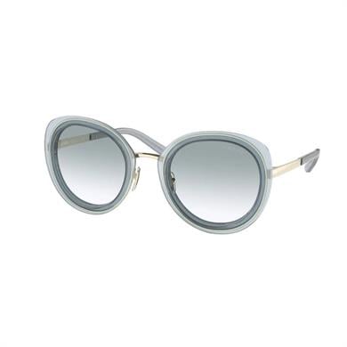 Prada SPR 54Y 06Y03O 54 Kadın Mavi Oval Güneş Gözlüğü