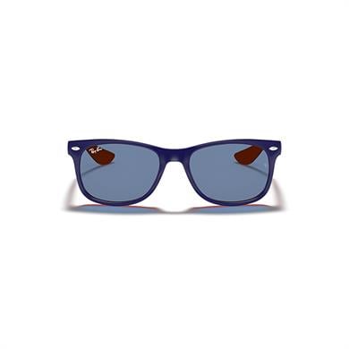 Ray-Ban Junior RJ 9052S 17880 47 Junior New Wayfarer Çocuk Kare Mavi Turuncu Kemik Güneş Gözlüğü