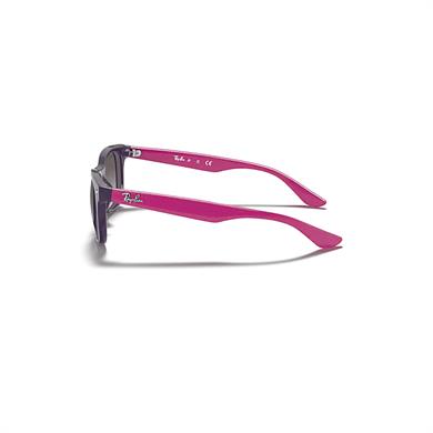 Ray-Ban Junior RJ 9052S 70218G 48 Çocuk Kare Mor Kemik Güneş Gözlüğü