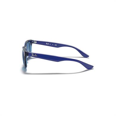 Ray-Ban Junior RJ 9052S 70624L 48 Junior New Wayfarer Çocuk Kare Şeffaf Mavi Kemik Güneş Gözlüğü