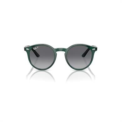 Ray-Ban Junior RJ 9064S 7130T3 44 Polarize Çocuk Oval Yeşil Kemik Güneş Gözlüğü