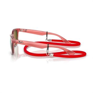 Ray-Ban Junior RJ 9052S 7145A8 47 Çocuk Aynalı Kırmızı Kemik  Güneş Gözlüğü