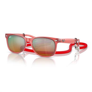 Ray-Ban Junior RJ 9052S 7145A8 47 Çocuk Aynalı Kırmızı Kemik  Güneş Gözlüğü