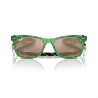 Ray-Ban Junior RJ 9052S 71465A 47 Çocuk Aynalı Yeşil Kemik Güneş Gözlüğü