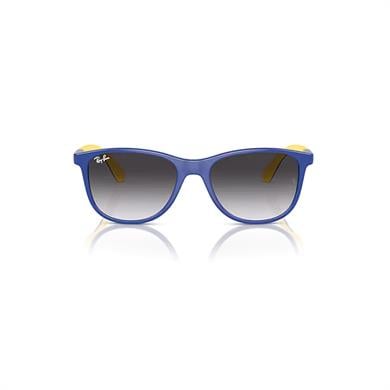 Ray-Ban Junior RJ9077S 71328G 49 Çocuk Kare Mavi Sarı Kemik Güneş Gözlüğü