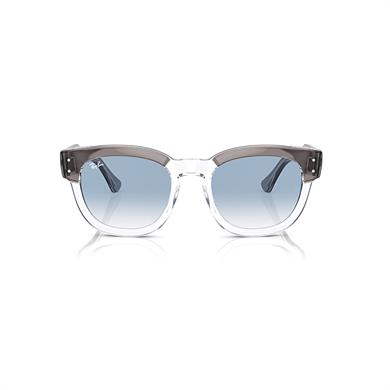 Ray-Ban RB 0298S 13553F 53 Mega Hawkeye Unisex Kare Şeffaf Üzeri Gri Kemik Güneş Gözlüğü