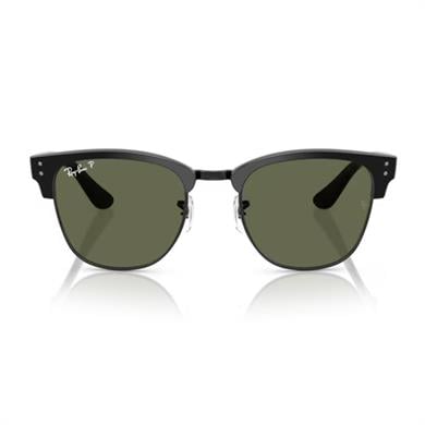 Ray-Ban RB 0504S 67839A 51 Clubmaster Reverse Polarize Unisex Kare Siyah Kemik Güneş Gözlüğü