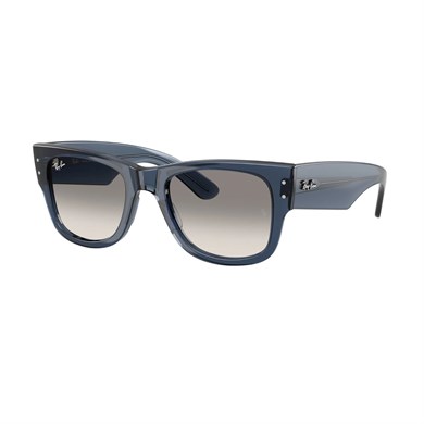 Ray-Ban RB 0840S 684532 51 Mega Wayfarer Unisex Kare Şeffaf Mavi Kemik Güneş Gözlüğü