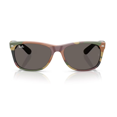 Ray-Ban RB 2132 6822B1 55 New Wayfarer Unisex Kare Çok Renkli Kemik Güneş Gözlüğü