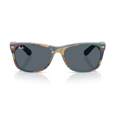 Ray-Ban RB 2132 6824R5 55 New Wayfarer Unisex Kare Çok Renkli Kemik Güneş Gözlüğü
