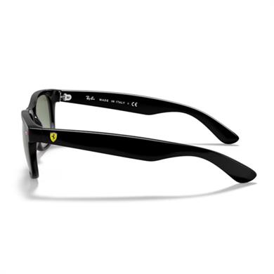 Ray-Ban RB 2132M F60131 55 Scuderia Ferrari New Wayfarer Unisex Oval Siyah Kemik Güneş Gözlüğü