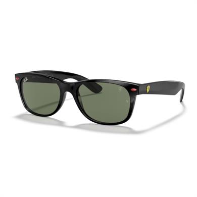 Ray-Ban RB 2132M F60131 55 Scuderia Ferrari New Wayfarer Unisex Oval Siyah Kemik Güneş Gözlüğü