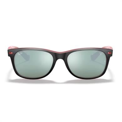 Ray-Ban RB 2132M F63830 55 Scuderia Ferrari New Wayfarer Unisex Oval Siyah Kemik Güneş Gözlüğü