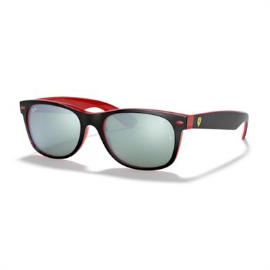 Ray-Ban RB 2132M F63830 55 Scuderia Ferrari New Wayfarer Unisex Oval Siyah Kemik Güneş Gözlüğü