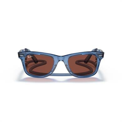 Ray-Ban RB 2140 6587C5 50 Wayfarer Unisex Şeffaf Mavi Kemik Güneş Gözlüğü