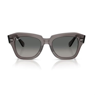Ray-Ban RB 2186 136971 49 State Street Unisex Kare Degrade Gri Kemik Güneş Gözlüğü