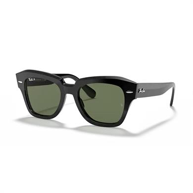 Ray-Ban RB 2186 90158 52 State Street Unisex Polarize Siyah Güneş Gözlüğü
