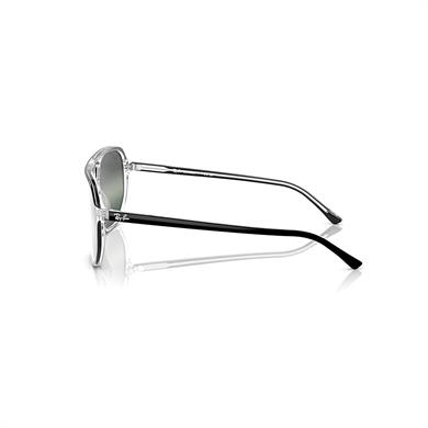 Ray-Ban RB 2205 1294G6 60 Bill One Polarize Unisex Geometrik Şeffaf Gri Siyah Kemik Güneş Gözlüğü