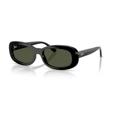 Ray-Ban RB 2221 90131 53 Kadın Oval Siyah Kemik Güneş Gözlüğü